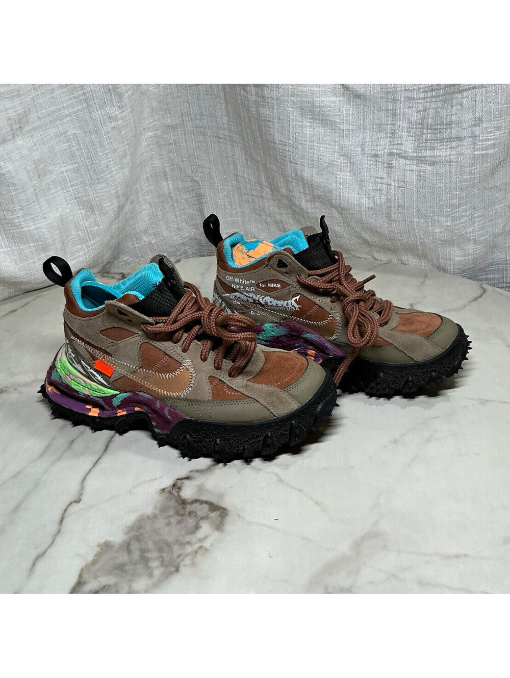 Nike Off-White Air Terra Forma Archaeo Brown Mid Top DQ1615-200